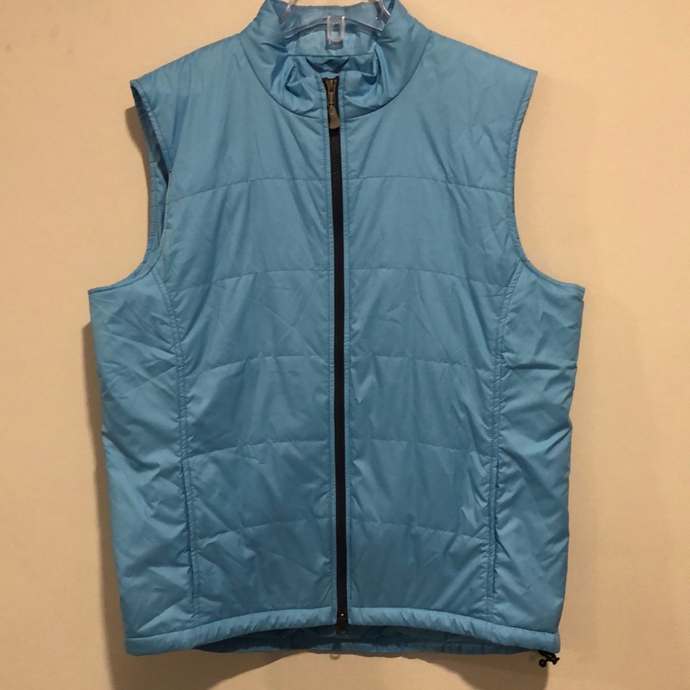 Peter Millar Light Blue Quilted Puffer Vest